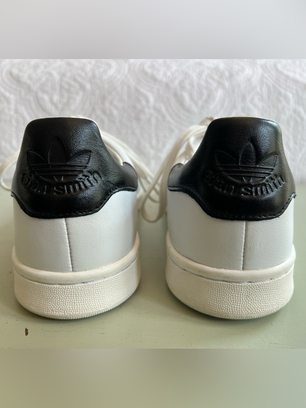 adidas Stan Smith Lux White Leather Sneakers NWOB 11 - Picture 5 of 12